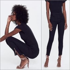 MOTHER denim The Stunner Double Zip Ankle Step Fray Not Guilty sz 26